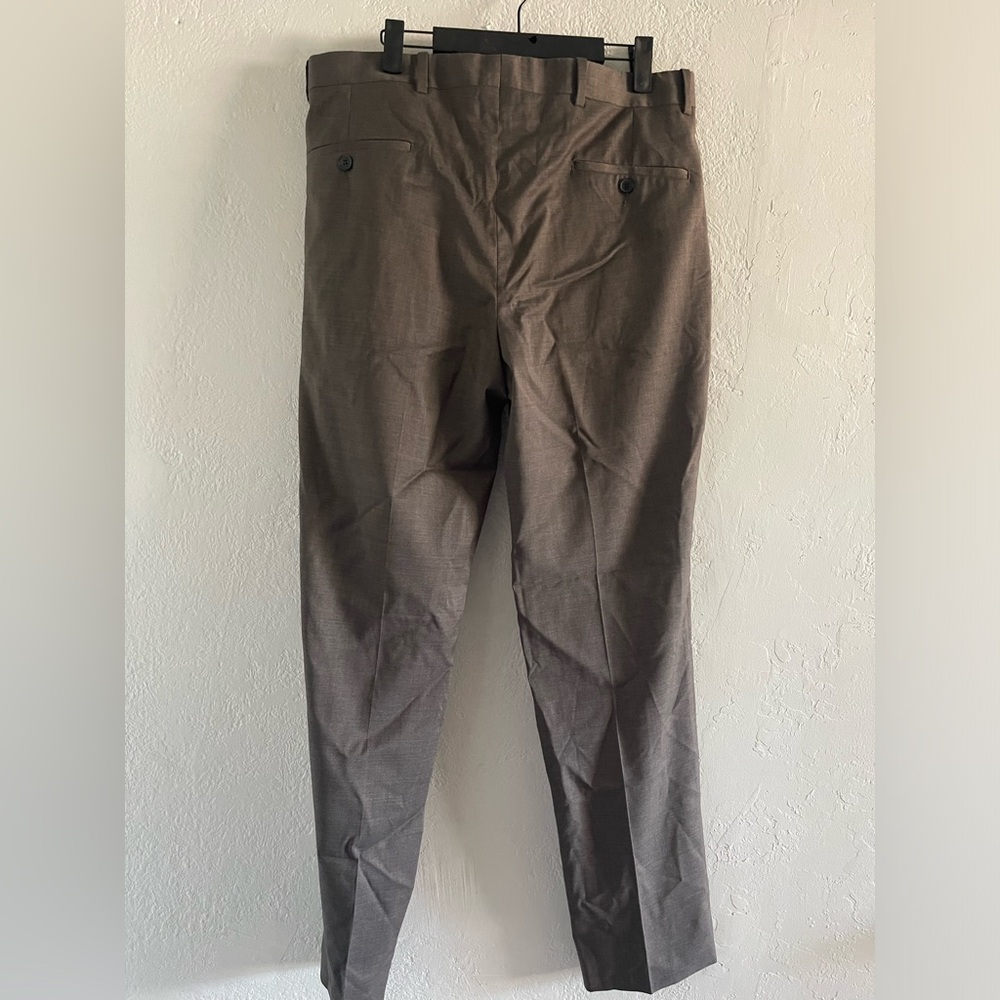 Peter Miller Harker Flat Front Solid Stretch Wool… - image 3